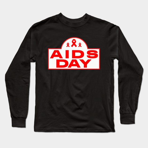 Aids Day Long Sleeve T-Shirt by Den Vector